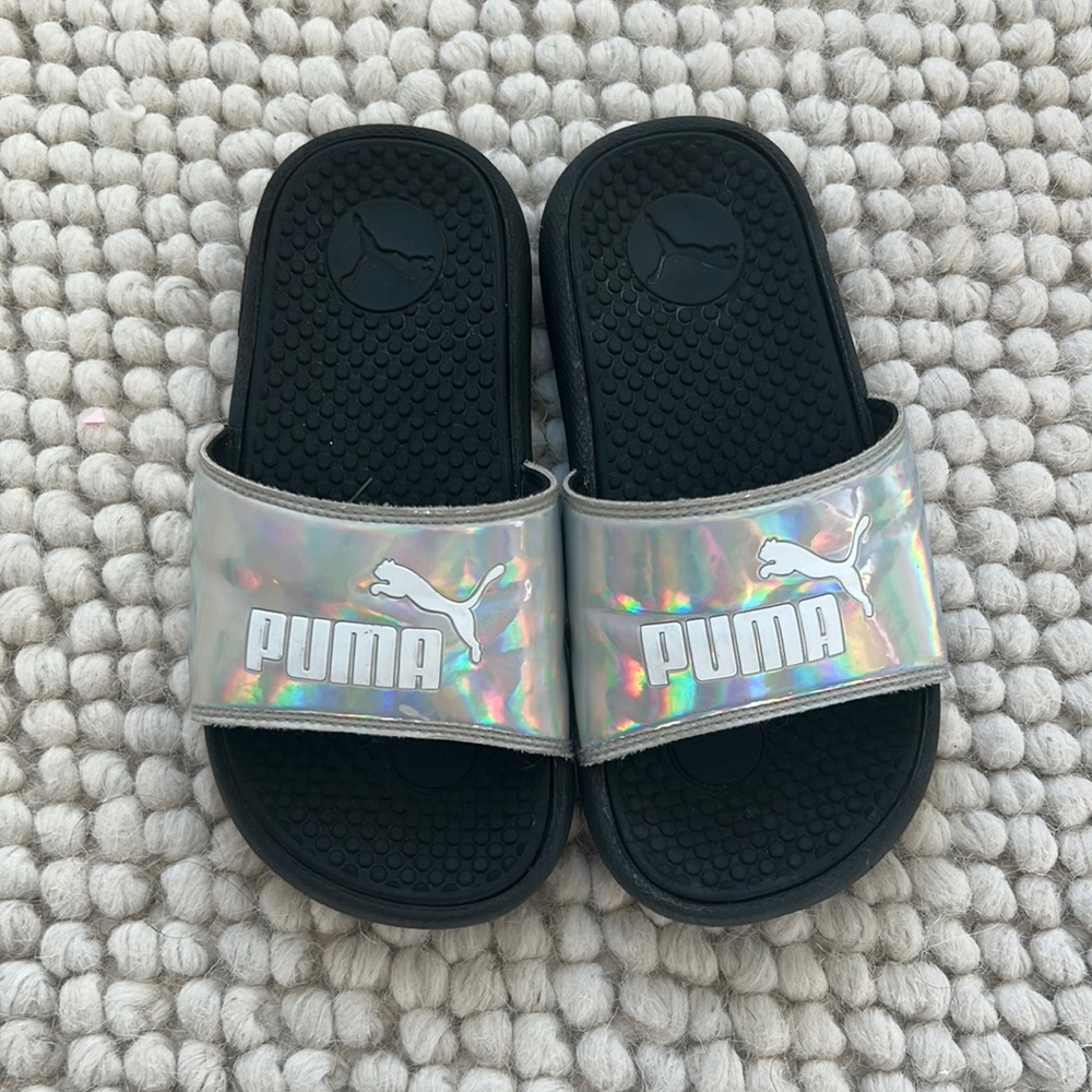 Puma Slides, kids size 12!